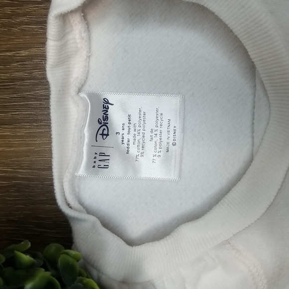 GAP x Disney Snow White Baby Pink Sweatshirt, Size 3 ~ VGUC - Picture 4 of 8